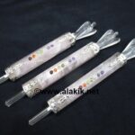 Rose Quartz Chakra Healing Wands with Crystal Angel